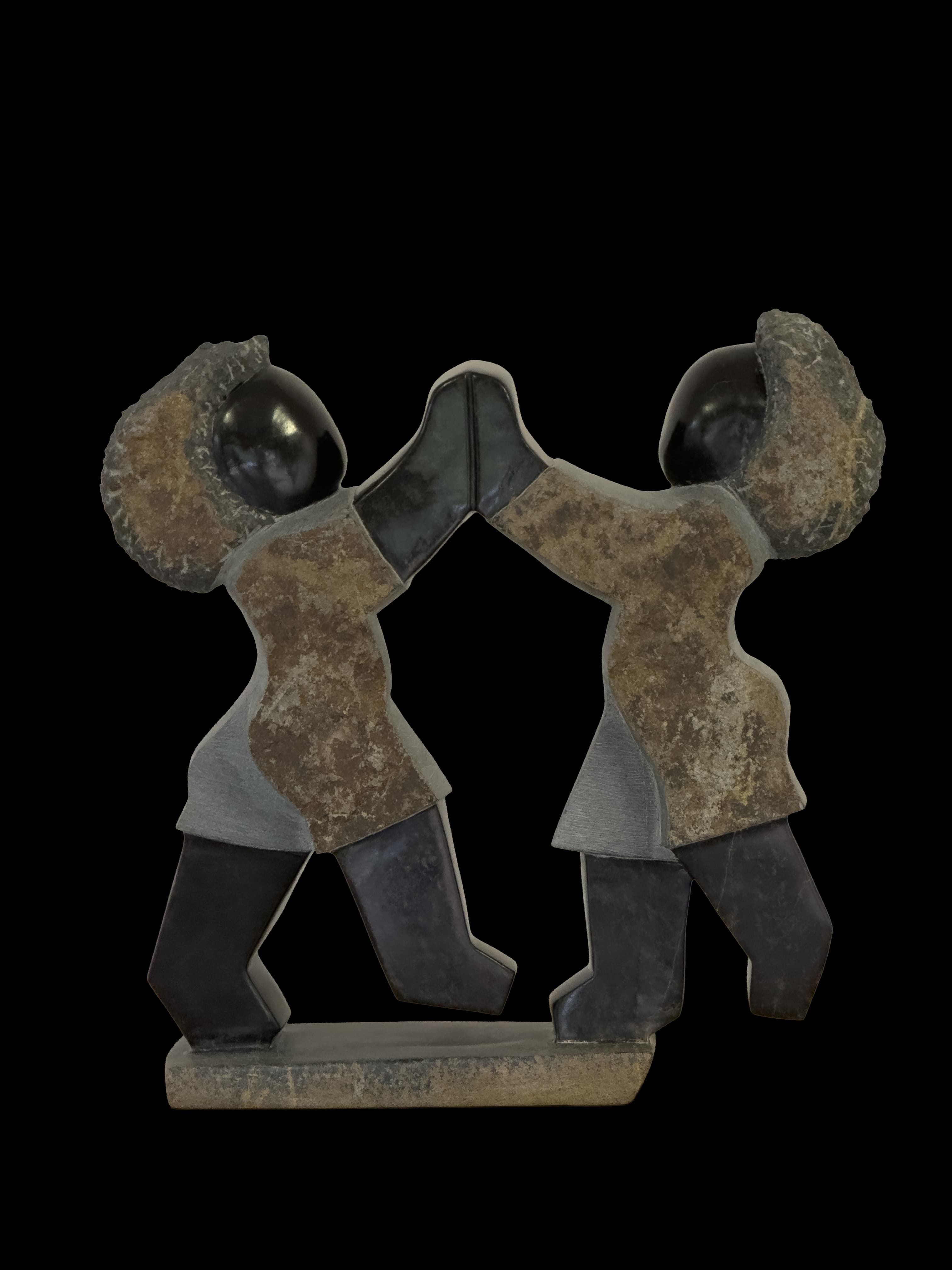 Pat Cake — Springstone Shona sculpture by Dominic Benhura Pat Cake — Springstone Shona sculpture by Dominic Benhura